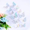 Papel de Parede Borboleta Vazada Adesivo de Parede Borboleta 3D Adesivo Borboleta Colorida Adesivo de Fundo Conjunto de Adesivos de Parede 12 Unidades