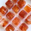 Acessórios de Cristal Natural Flor de Cola Vermelha Cubo de Açúcar Contas Soltas Conta Única Contas Espaçadoras Pulseira de Cristal DIY Joias Corda Trançada com Contas