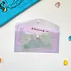 Bolsa de Archivo de Cierre Transparente de Colores Carpeta Colorida para Estudiantes Bolsa de Almacenamiento de Plástico PP para Oficina Se Puede Imprimir Logo