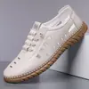 Nuevos Zapatos Casuales de Venta Caliente 2025, Zapatos de Cuero Versátiles y de Moda para Hombre, Mocasines Slip-On de Suela Suave para Hombre para Todas las Estaciones