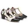Sandalias de Verano con Tacón Grueso y Alto, Punta Abierta, con Flores, Combinación de Colores Retro, Zapatos de Mujer para Exportación, Tallas Grandes 40-46 Transfronterizos