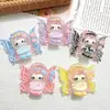 Dibujos Animados Brillo Fino Ángel Miau Accesorios de Resina Pegamento Crema DIY Accesorios para el Cabello Goma para el Cabello Vaso de Agua Hebilla de Zapato Decoración de Llavero