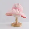 Sombrero de Sol de Punto para Niños Estilo Verano Delgado Unisex para Niños Ala Ancha Parte Superior Abierta Gorra Solar Sombrero Solar Anti-UV