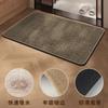 Felpudo de Color Sólido Imitación Lino Transfronterizo, Alfombra de Lino Absorbente de Agua y de Secado Rápido, Felpudo de Entrada, Felpudo de Entrada Impermeable y Antideslizante para Baño