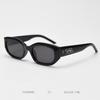 93090 Gafas de Sol Polarizadas Coreanas TR90 para Hombre y Mujer Gafas de Sol Cyber Rojas Negras Retro Street Shooting