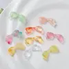 Lindo Multicolor Acrílico Imitación Piedra Mariposa Perforada Pajarita Hecho a Mano DIY Adornos para el Cabello Pulsera Joyería con Cuentas Accesorios