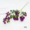 2 tallos pequeños de rosa, flores artificiales para decoración del hogar, arreglos de boda, arreglos florales, arte floral de tela de alta gama, flores falsas