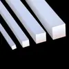 Tira de Vedação Quadrada Transparente de Silicone Tira Anticolisão de Alta Temperatura Tira de Vedação de Borracha Industrial Absorvente de Choque Tira Retangular de Silicone