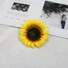 Girasol Artificial Estilo Europeo Flor de Girasol Vintage Flor de Boda Accesorios para Fotografía Flor de Seda Flor Artificial Decorativa para Hotel