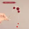 Horquilla China en Forma de U Súper de Hada, Nueva Horquilla Doble de Perlas en Forma de U Estilo Chino, Accesorio para el Cabello Hanfu Estilo Antiguo, Horquilla Simple y de Alta Gama para Mujeres