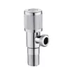 Válvula Triangular Cinza Gun Metal Aço Inoxidável Torneira de Água Quente e Fria Interruptor de Água Doméstico Três Vias Uma Entrada e Duas Saídas Válvula de Parada d'Água