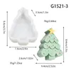 Decoraciones Navideñas de Nuevos Productos Transfronterizos Molde de Silicona para Árbol de Navidad Vela Aromática Molde para Galletas de Hombre de Jengibre de Cedro
