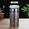 Grão de café Conservação Jar garrafa de vidro Frasco de armazenamento de grãos Garrafa manual de vácuo selado Jar