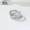 Anillo de Cruz Coreana de Plata Esterlina 925 para Mujer Diseño Nicho Lujo de Entrada ins Moda Trendy Estilo Sexy Anillo Joyería de Plata