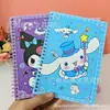 Libreta Espiral A5 de Dibujos Animados Sanrio Páginas de Colores Notas para Estudiantes de Primaria Notas de Mensajes Papelería Infantil Linda Libreta Coolo