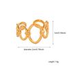 Moda Europea y Americana Anillo Irregular de Forma Especial de Acero Inoxidable Personalidad Hip-Hop para Mujer Anillo Geométrico de Acero de Titanio que No se Desvanece Venta al por Mayor