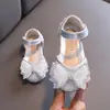 Nuevos Zapatos Casuales de Princesa Estilo Coreano para Niñas Primavera/Verano 2026 para Niños Pequeños, Medianos y Mayores, Zapatos de Presentación, Zapatos de Cuero para Niñas Pequeñas