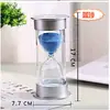 Reloj de Arena Plateado de Alto Brillo Temporizador de 10/20/30 Minutos para Niños Tiempo de Estudio Autodisciplina Examen de Ingreso a la Universidad Regalo de Graduación