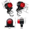 Ebay Amazon Mais Vendido Luz Lateral de Caminhão 8 LEDs Luz de Cintura Dupla Face para Caminhão Luz Indicadora de Largura Bicolor Srk-208