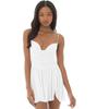 Vestido Curto de Alça Espaguete com Drapeados Sexy Sem Costas Cor Sólida Estilo Americano Primavera Menina Apimentada Roupas da Moda Feminina