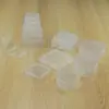 Caja de almacenamiento pequeña cuadrada para artículos varios, caja de embalaje transparente, caja de plástico para piezas de joyería, caja de exhibición para decoración de uñas