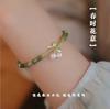 Nueva pulsera de orquídea de bambú retro china para festival, diseño de nicho de gran altura, pulsera genial de verano, regalo