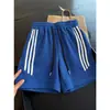 Nuevos Shorts de Verano 2026 para Hombre con Estampado de Escamas de Dragón Azules, Pantalones Rayados Finos y Transpirables, Pantalones Deportivos de Tres Cuartos, Diseño de Nicho