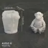 Molde de Resina de Astronauta Lunar DIY Astronauta de Dibujos Animados Yeso de Aromaterapia Decoración de Mesa Molde de Silicona para Apretar