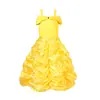 Vestido de princesa campana nuevo de Navidad Vestido de princesa de la Bella y la Bestia Ropa de comercio exterior para niñas Una generación de cabello
