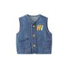 Chaleco para Niños Primavera y Otoño Delgado 2024 Nuevo Niño Dibujos Animados Chaleco de Mezclilla Ropa Exterior Chaleco para Bebé Sin Mangas Exterior Duradero