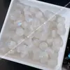 Cuentas de Resina Ojo de Gato con Purpurina Fina Cielo Estrellado de 8/10/12mm Cuentas Sueltas de Princesa Sirena Agujero Recto Cuentas Redondas para DIY Pulseras Collares de Teléfono