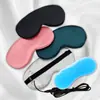 Máscara de Dormir com Bolsa de Gelo de Seda Sintética para Homens e Mulheres, Aquecida, Compressa Fria, Respirável, Bloqueadora de Luz, Máscara para Olhos para Viagem de Avião, Personalizada