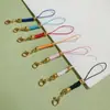 Fivela de lagosta corrente de celular dourada joia DIY feita à mão pingente fivela de lagosta corda de bolsa para celular corda pingente de joia para celular