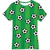 Venta Caliente Transfronteriza de Aliexpress Impresión Digital 3D Copa Mundial de Fútbol Tendencia de Verano Ropa Infantil Camisetas Casuales de Manga Corta