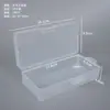 Caja de embalaje rectangular de plástico transparente, caja de exhibición de herramientas de ferretería, caja de embalaje para artículos pequeños, caja de almacenamiento de cuentas y botones
