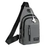Bolsa de Peito Masculina Casual Esportiva para Ciclismo para Sair Impermeável Bolsa de Ombro Masculina Tendência Moda Esportiva Bolsa Transversal