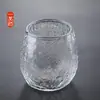 Vaso de Vidrio Resistente al Calor con Patrón de Glaciar, Copa de Vino de Moda para Uso Doméstico, Vaso de Alta Apariencia, Vaso Transparente para Bebidas, Taza de Té, Vaso de Agua