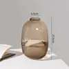 Flor de madera borracha campana jarrón de vidrio pasillo del hogar sala de estar suelo Jarrón para Arreglo Floral soporte de alta calidad para flores de agua