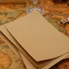 Sobres sencillos de papel kraft, tarjetas de felicitación, tarjetas pequeñas, papel de carta, bolsas con sobre, cartulina decorativa para manualidades, papelería de almacenamiento, uso estudiantil.