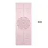Venta al por mayor del fabricante Esterilla de Yoga de Caucho PU Caucho Natural Antideslizante Línea de Postura Esterilla de Fitness Esterilla de Lujo Esterilla de Yoga Engrosada