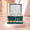 Joyero portátil estilo princesa estilo europeo, pequeño, de viaje, de Corea del Sur, para mujer