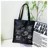 Internet celebridade moda bolsa de grande capacidade mão carregando saco de livro estudante lona feminina tutorial saco saco de ombro bolsa de lona