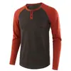2021 Nueva camiseta de manga larga de comercio exterior de Amazon para hombre talla grande casual suelta estilo europeo y americano Camiseta Henry Independiente
