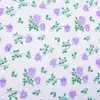 Tecido de Algodão Pré-encolhido com Sal Contagem de 60 Textura Plissada Encolhida com Sal Estampado Vestido Moda Bolha Floral Primavera e Verão Anti-rugas
