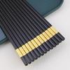 Palitinhos de liga doméstica preto dourado Ruyi Star Hotel Box Presente Chopsticks Restaurante Hotel Galvandado Chopsticks Pack