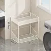 Prateleira de Armazenamento para Banheiro, Prateleira de Armazenamento Multicamadas para Detergente de Lavar Roupa de Banheiro, Artefato de Armazenamento Multifuncional Removível para Vaso Sanitário e Varanda