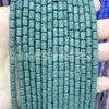 Cuentas Sueltas Cilíndricas de Piedra Volcánica Rojas, Amarillas, Azules, Blancas y Negras Cuentas Tubulares de Roca Volcánica Accesorios para Joyería DIY Cuentas Cilíndricas de Piedra Volcánica