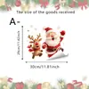 Decalques de Janela Estáticos de Carnaval Noturno de Boneco de Neve de Natal, Sem Cola, Sem Resíduos, Removíveis, para Decorações de Natal em Casa e na Loja