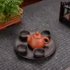 Adornos para Mascotas de Té Se Pueden Usar para Cultivar Mini Tetera de Arena Púrpura Juego de Tazas Taza de Bolsillo Pequeña Punta de Dedo Tetera Juego de Té Juego de Té Kung Fu