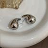 Pendientes Ligeros Huecos con Diseño de Nicho Estilo Francés en Forma de Gota de Agua para Mujer, Pendientes de Moda Exagerados con Estilo Metálico Fresco